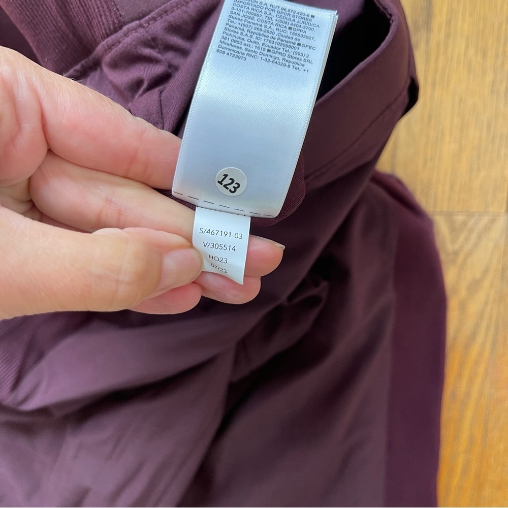 Athleta Brooklyn Ankle Pant 467191 Purple Size 8 NWOT - Picture 6 of 7